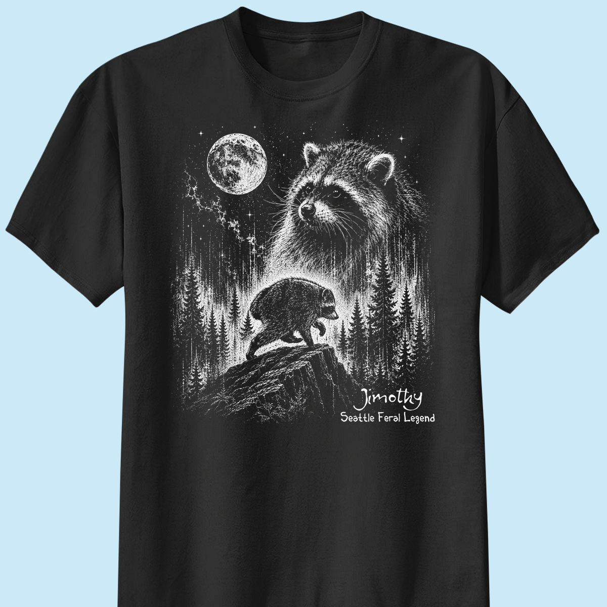 Trending Viral Retro Vintage Jimothy Raccoon Shirt - Trending 2026 Seattle Feral Legend Shirt
