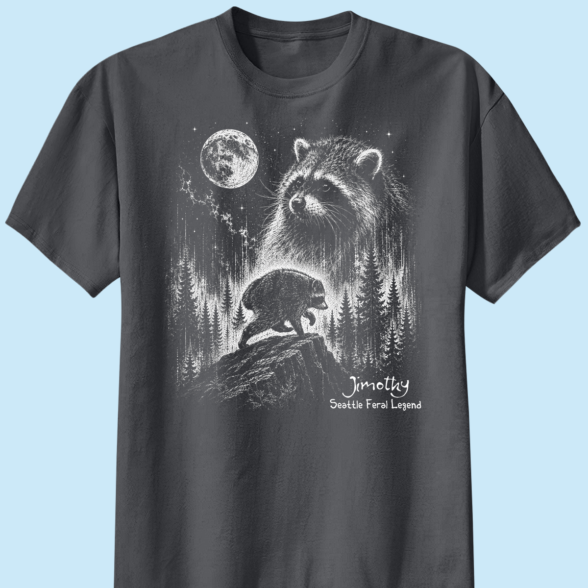 Trending Viral Retro Vintage Jimothy Raccoon Shirt - Trending 2026 Seattle Feral Legend Shirt