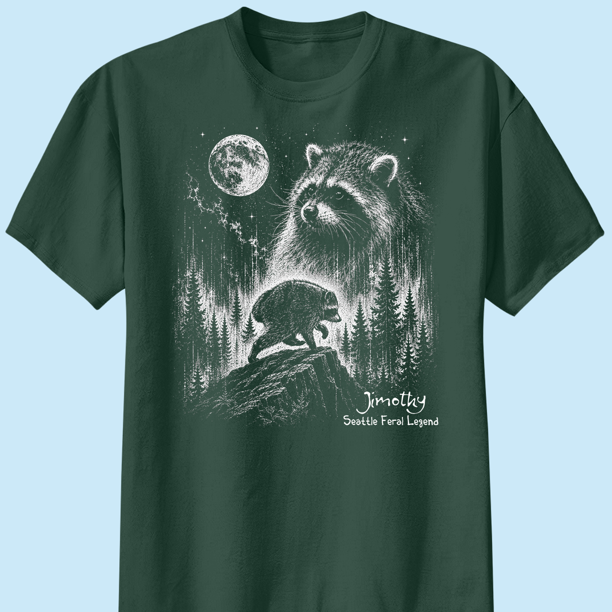 Trending Viral Retro Vintage Jimothy Raccoon Shirt - Trending 2026 Seattle Feral Legend Shirt