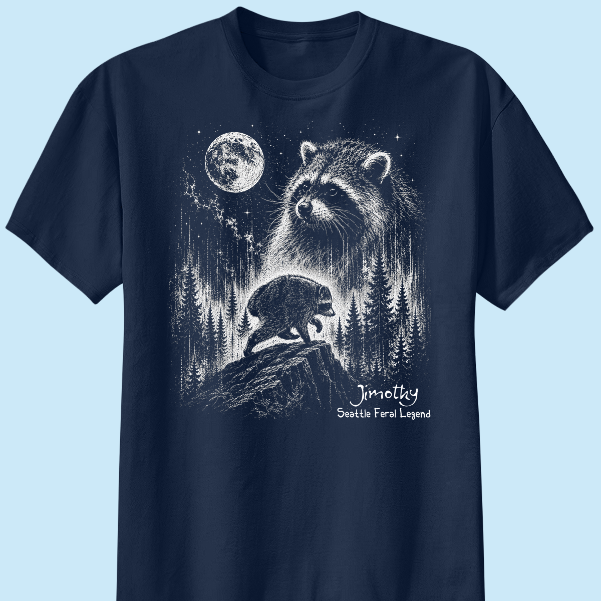 Trending Viral Retro Vintage Jimothy Raccoon Shirt - Trending 2026 Seattle Feral Legend Shirt