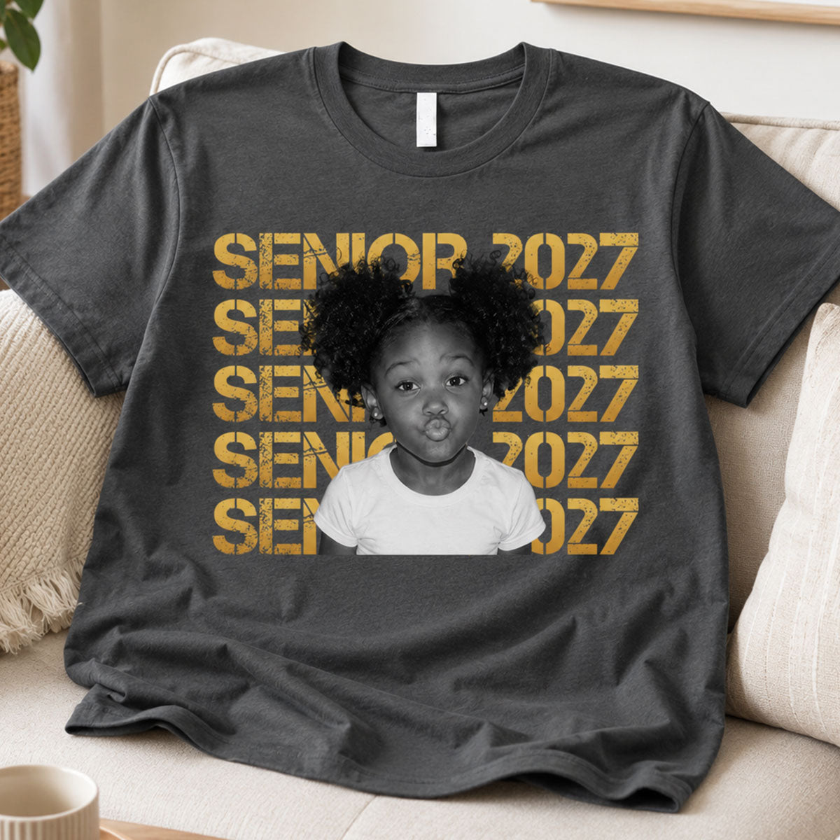 Senior 2027 Custom Photo - Personalized Shirt - First Day Of School Gift, Graduation Gift, Back To School Gift
