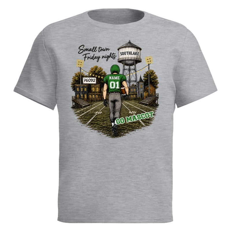 Custom Town Name & Zip Code - Personalized Shirt - Game Day Shirt for Football Mom, Football Mama