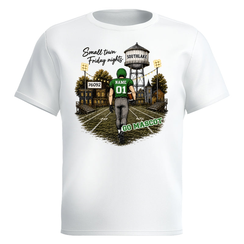 Custom Town Name & Zip Code - Personalized Shirt - Game Day Shirt for Football Mom, Football Mama