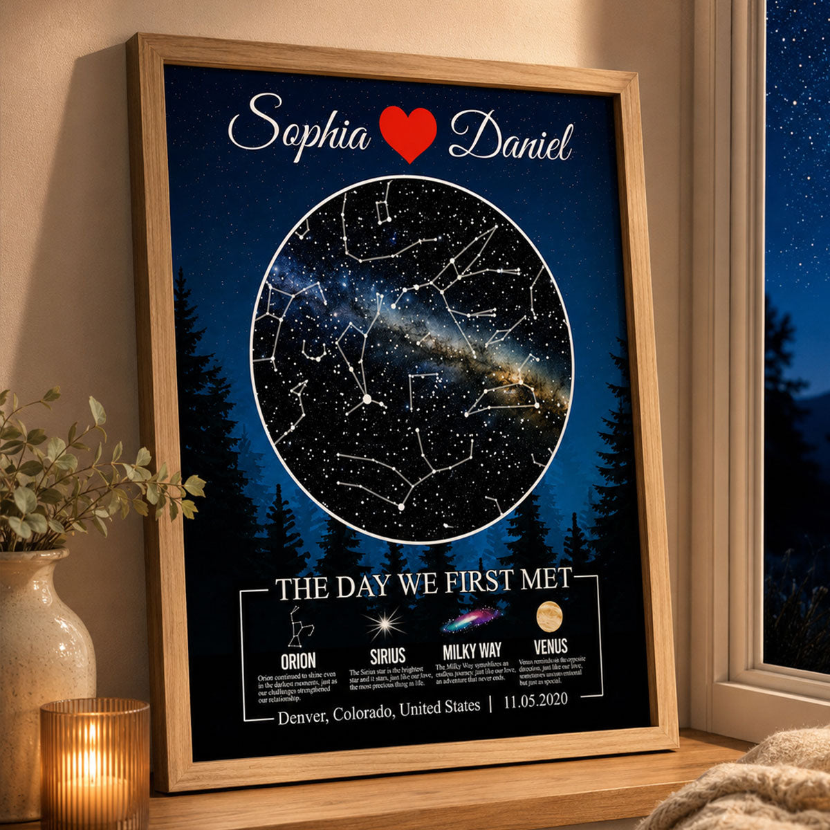Trending Star Map By Date Couple - Personalized Poster - Anniversary Gift, Gift For Him, Her