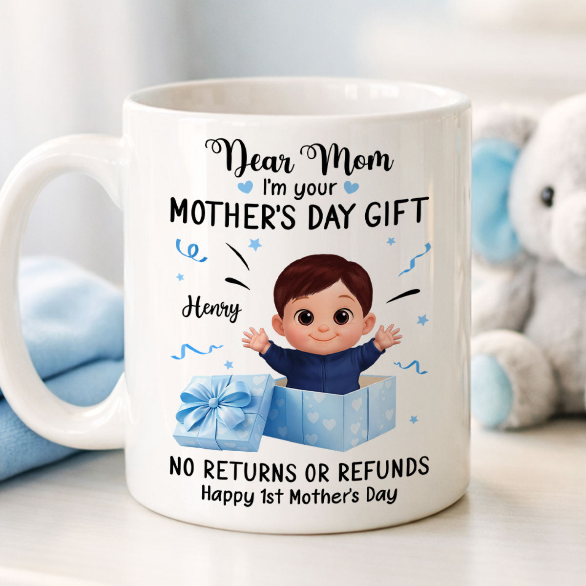 Dear Mom I Am Your Gift - Personalized Mug - Heartflet Gift For Mom