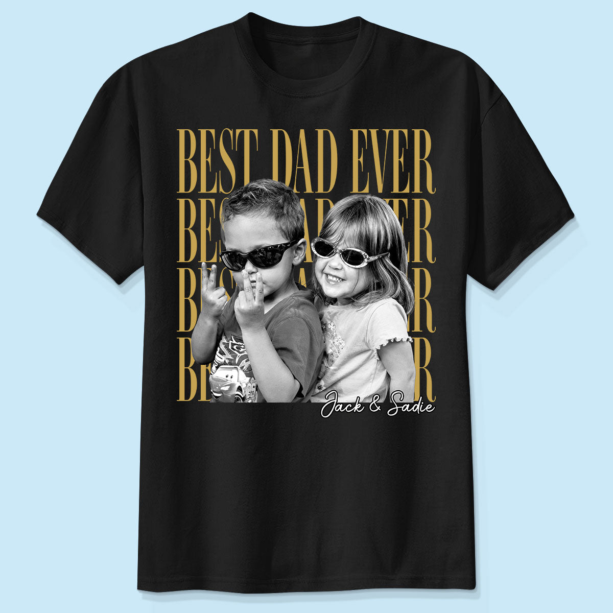 Custom Dad Vintage Photo - Personalized Shirt - Father's Day Gift for Dad, Husband