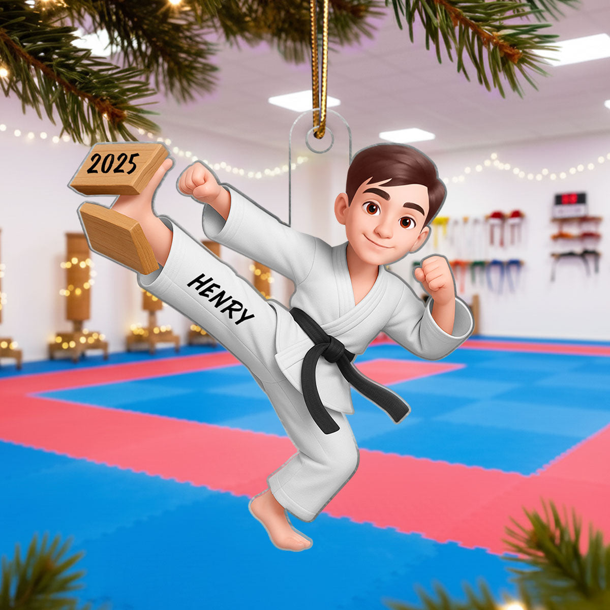 Little Sports Star - Figure Skating - Personalized Acrylic Ornament - Christmas Gift for Son, Daughter, Grandson, Granddaughter