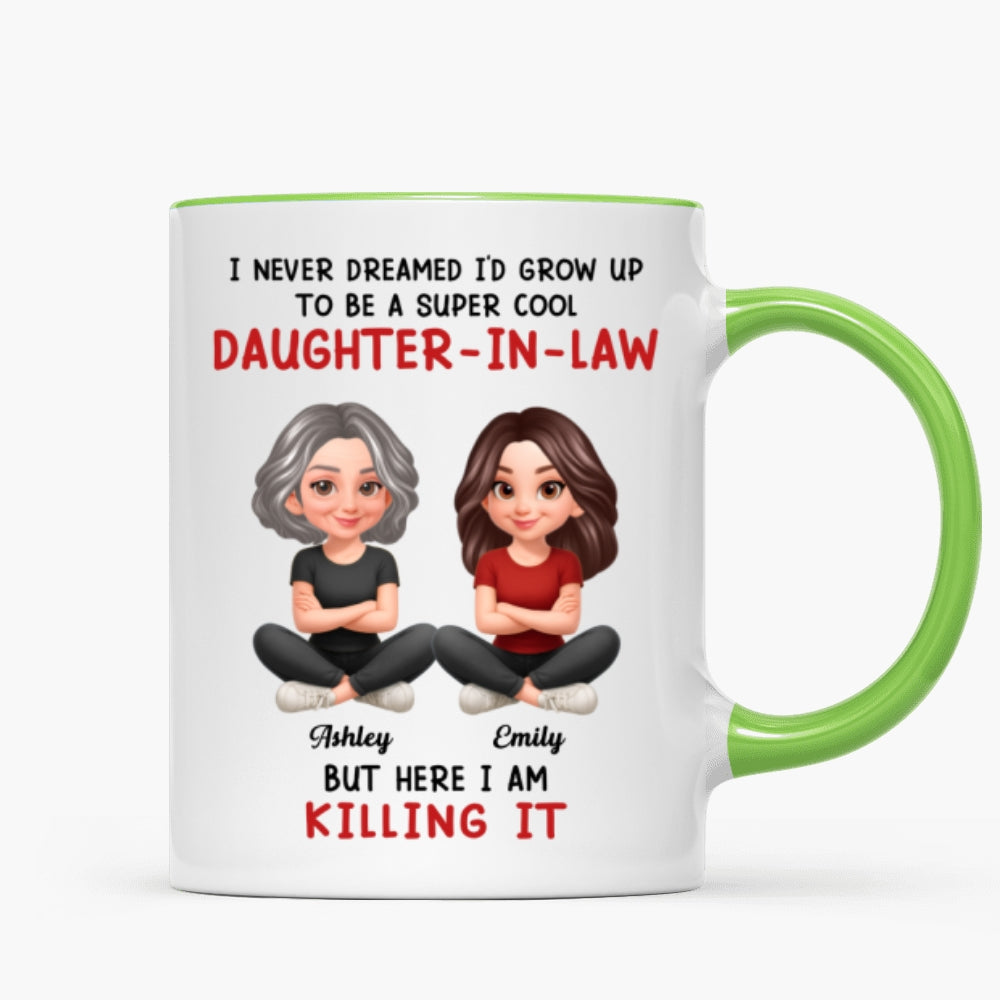 Super Cool Daughter-in-Law - Personalized Mug - Funny Christmas Gift for Daughter-in-Law