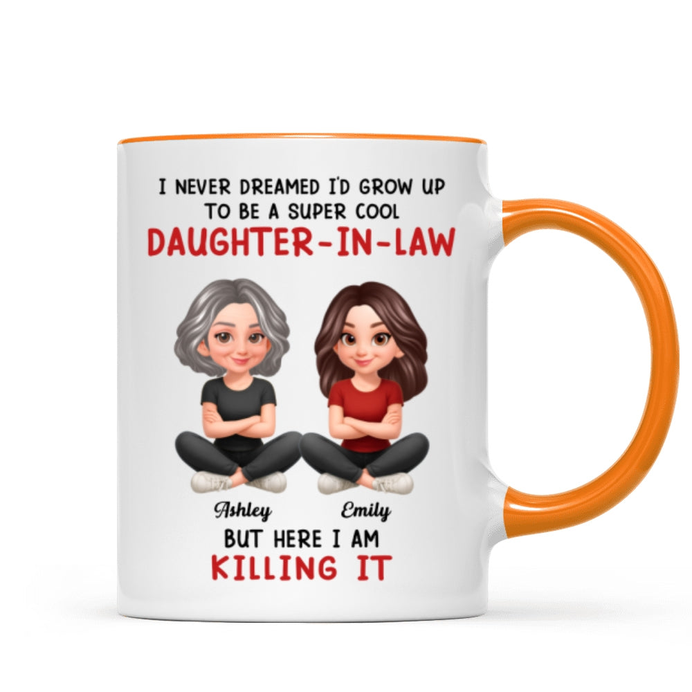 Super Cool Daughter-in-Law - Personalized Mug - Funny Christmas Gift for Daughter-in-Law