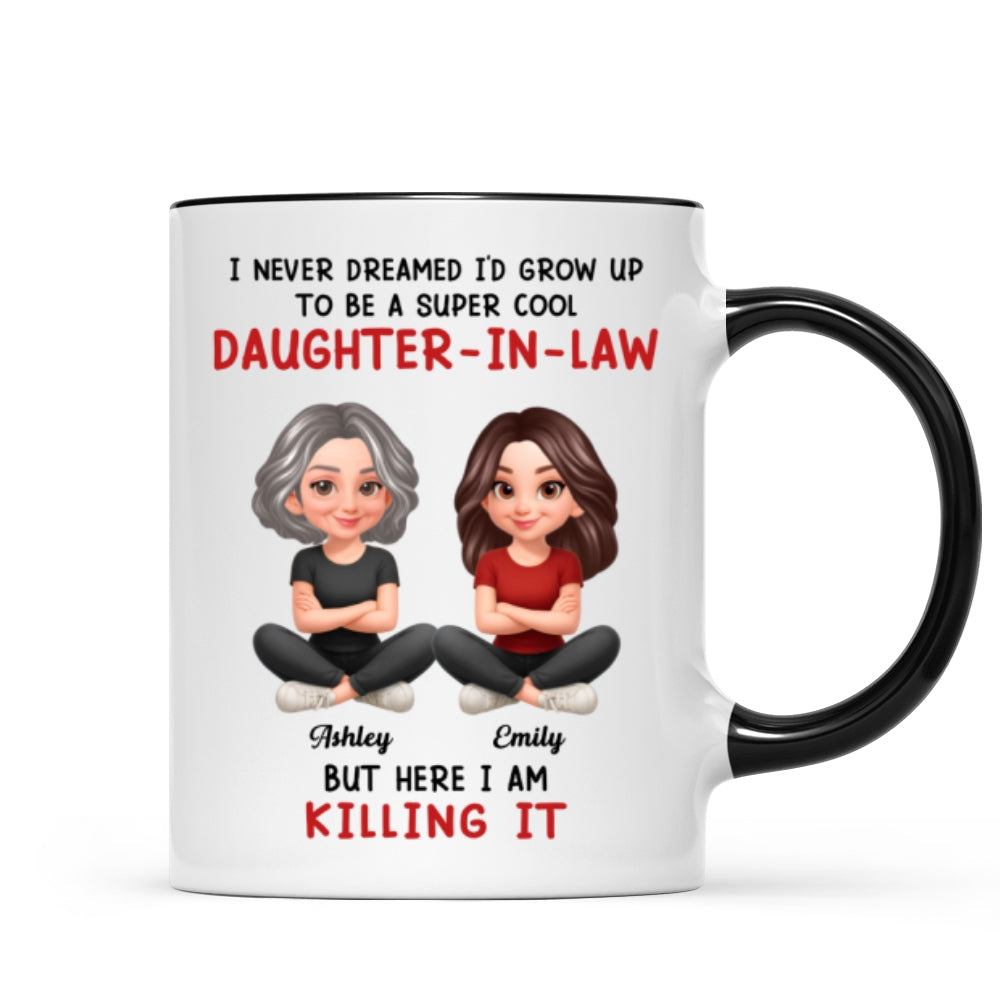 Super Cool Daughter-in-Law - Personalized Mug - Funny Christmas Gift for Daughter-in-Law