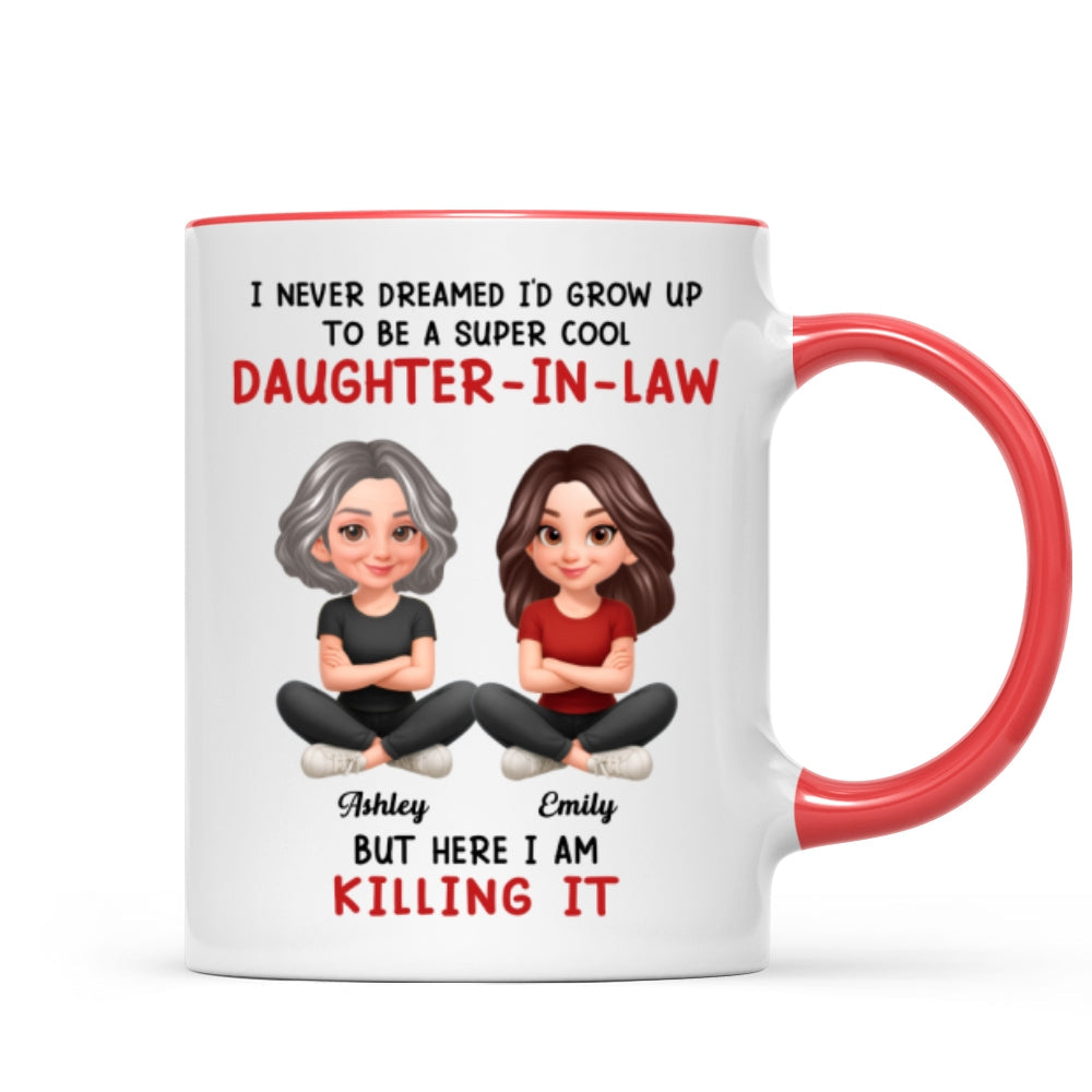 Super Cool Daughter-in-Law - Personalized Mug - Funny Christmas Gift for Daughter-in-Law
