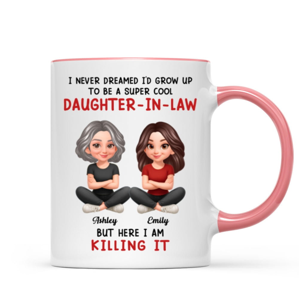 Super Cool Daughter-in-Law - Personalized Mug - Funny Christmas Gift for Daughter-in-Law