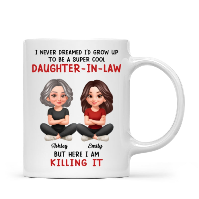 Super Cool Daughter-in-Law - Personalized Mug - Funny Christmas Gift for Daughter-in-Law