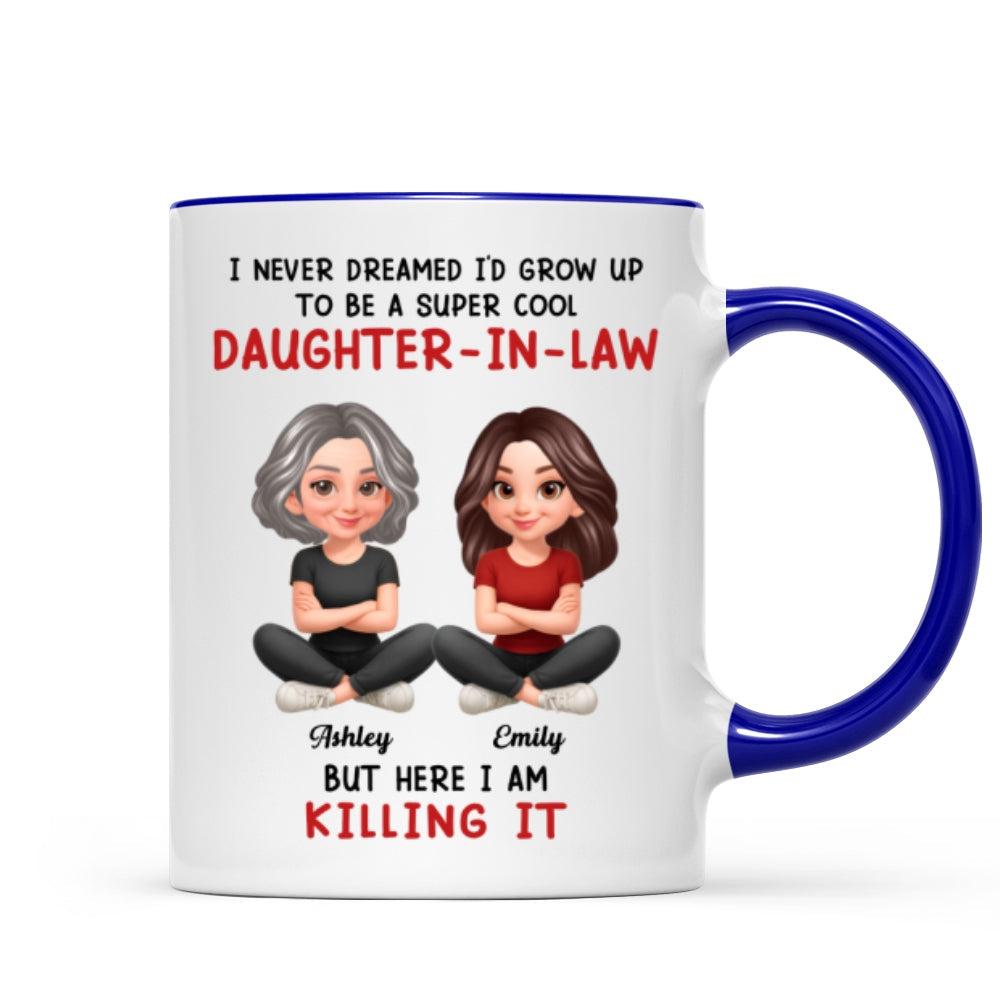 Super Cool Daughter-in-Law - Personalized Mug - Funny Christmas Gift for Daughter-in-Law