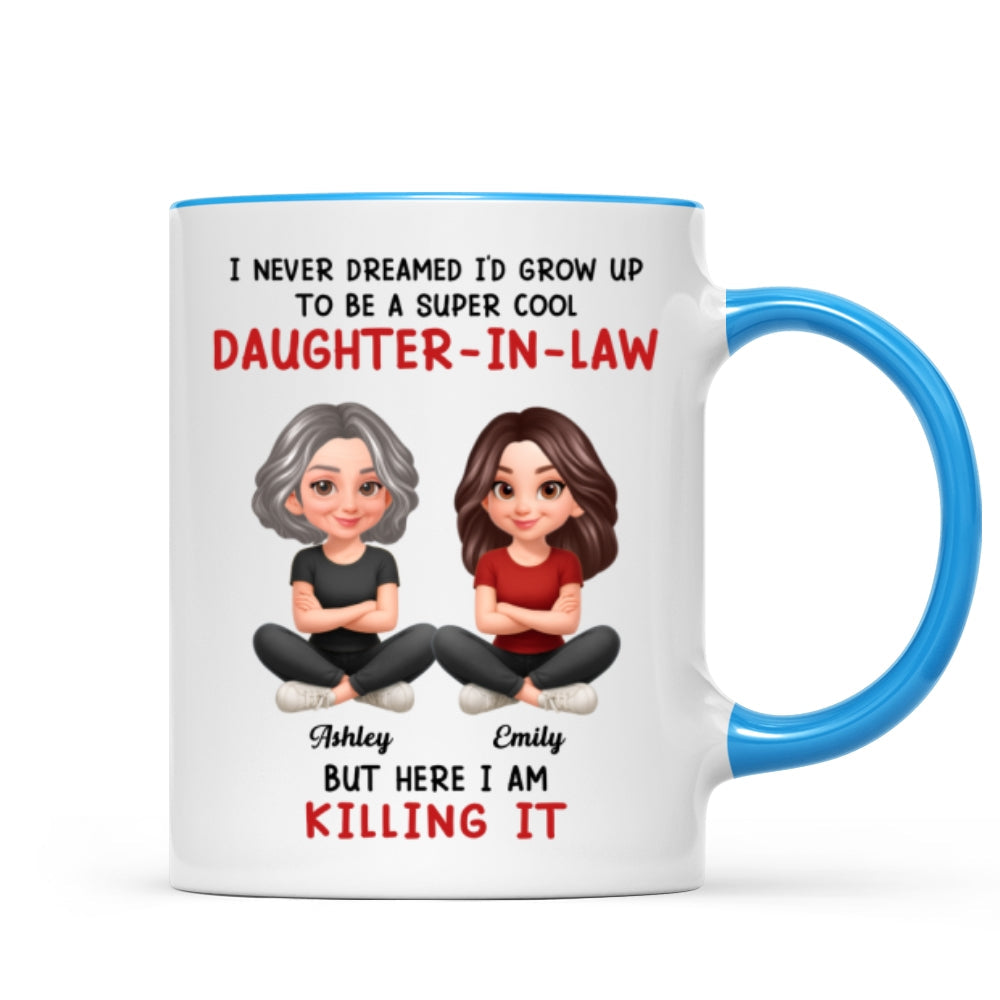 Super Cool Daughter-in-Law - Personalized Mug - Funny Christmas Gift for Daughter-in-Law