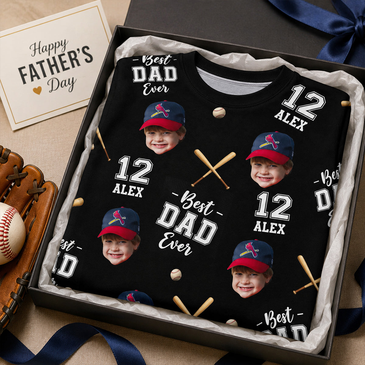 Best Dad Ever Baseball Dad - Personalized Shirt - Heartfelt Gift For Dad, Husband