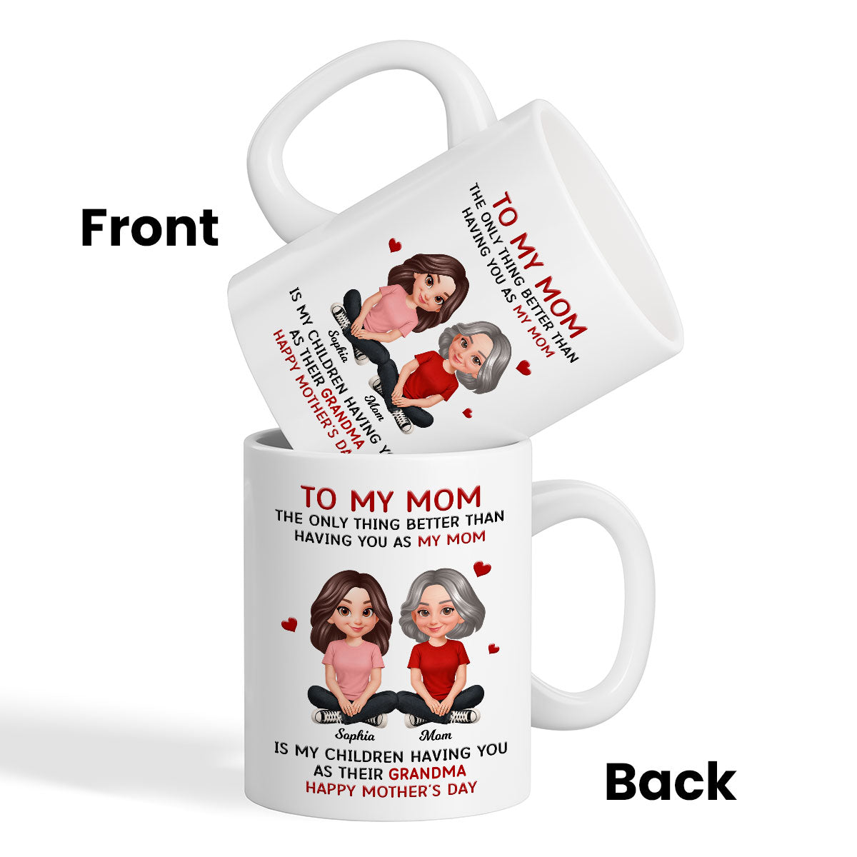 To My Mom The Only Thing Better Than Having You As Mom - Personalized Mug - Mother's Day Gift For Mom