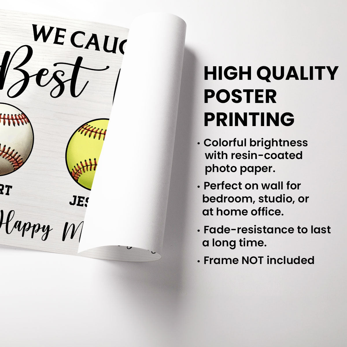 We Caught The Best Mom Sport Mom - Personalized Poster - Mother's Day Gift For Mom, Wife