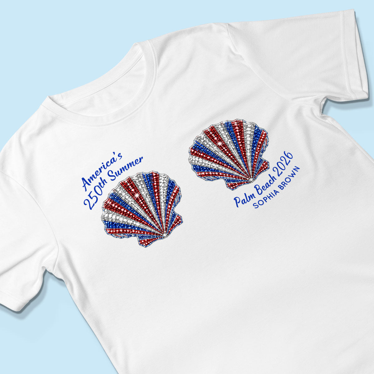 Mermaid America's 250th Summer - Personalized Shirt - Gift For Girl, Women, Besties