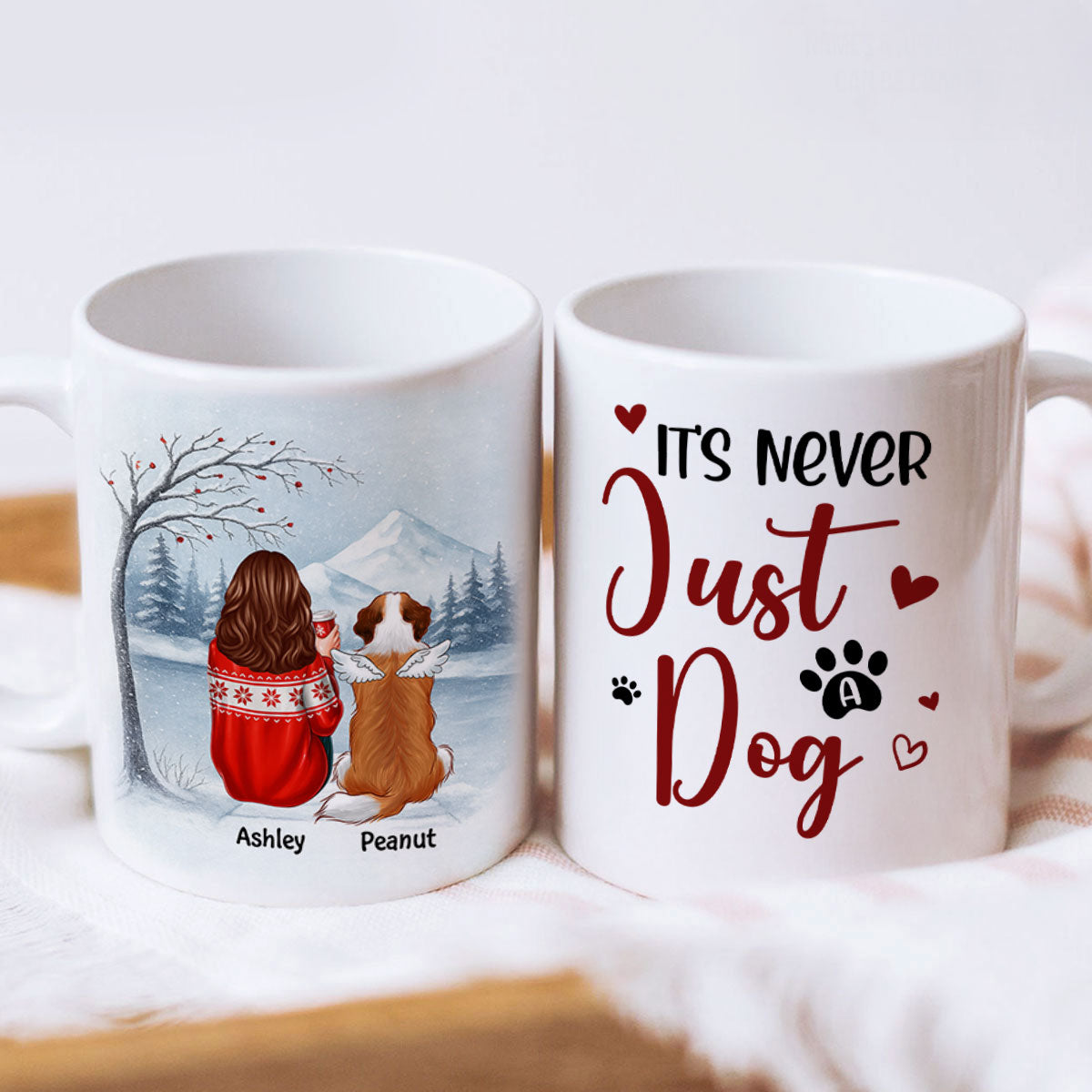 It's Never Just a Dog - Personalized Mug - Heartfelt Christmas Gift for Dog Moms