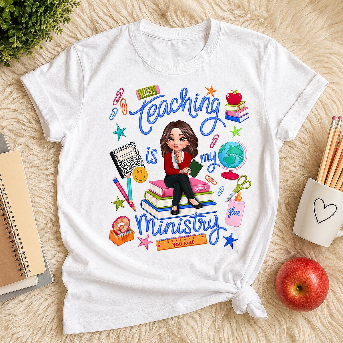 Teaching Is My Ministry - Personalized Shirt - Teacher Gift, Back To School Outfit