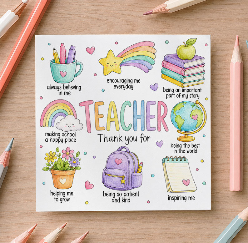 Teacher Thank You Card