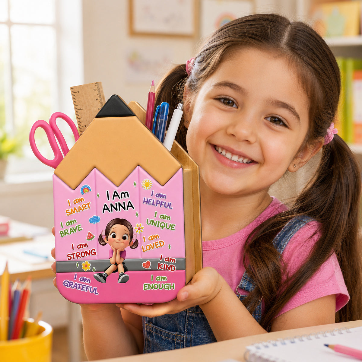 Learning Starts Today Kids - Personalized Pencil Holder - Back To School Gift For Kids