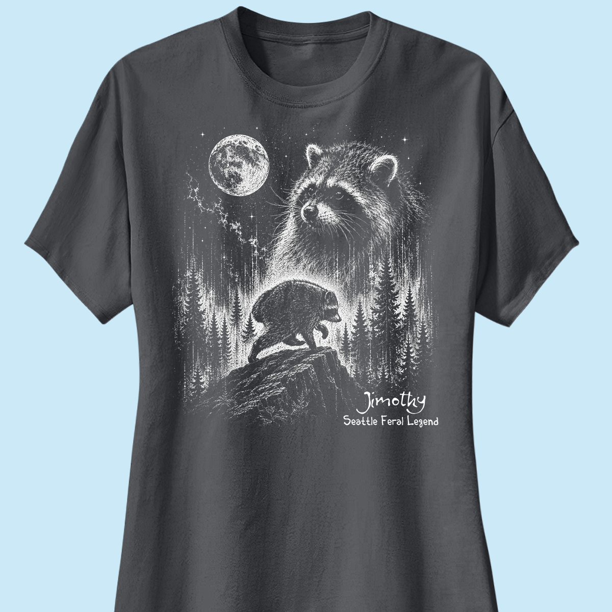 Trending Viral Retro Vintage Jimothy Raccoon Shirt - Trending 2026 Seattle Feral Legend Shirt