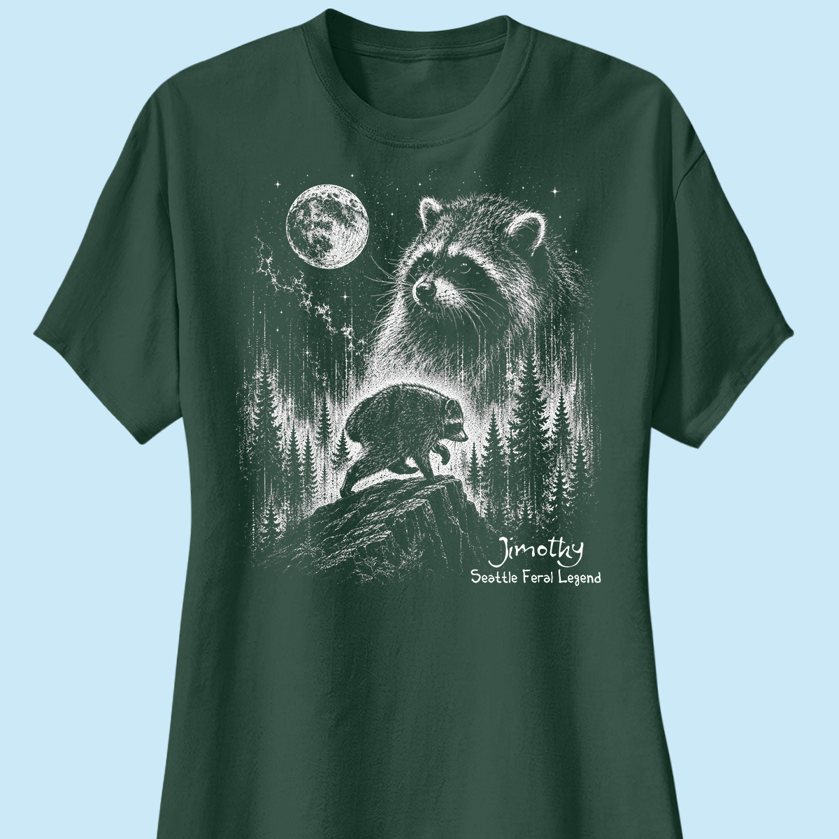 Trending Viral Retro Vintage Jimothy Raccoon Shirt - Trending 2026 Seattle Feral Legend Shirt