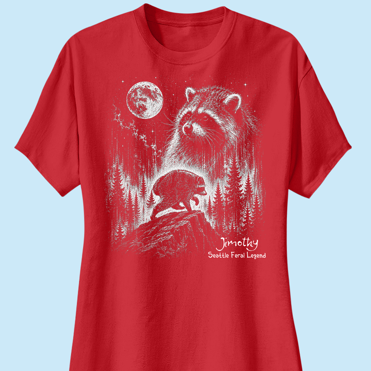 Trending Viral Retro Vintage Jimothy Raccoon Shirt - Trending 2026 Seattle Feral Legend Shirt