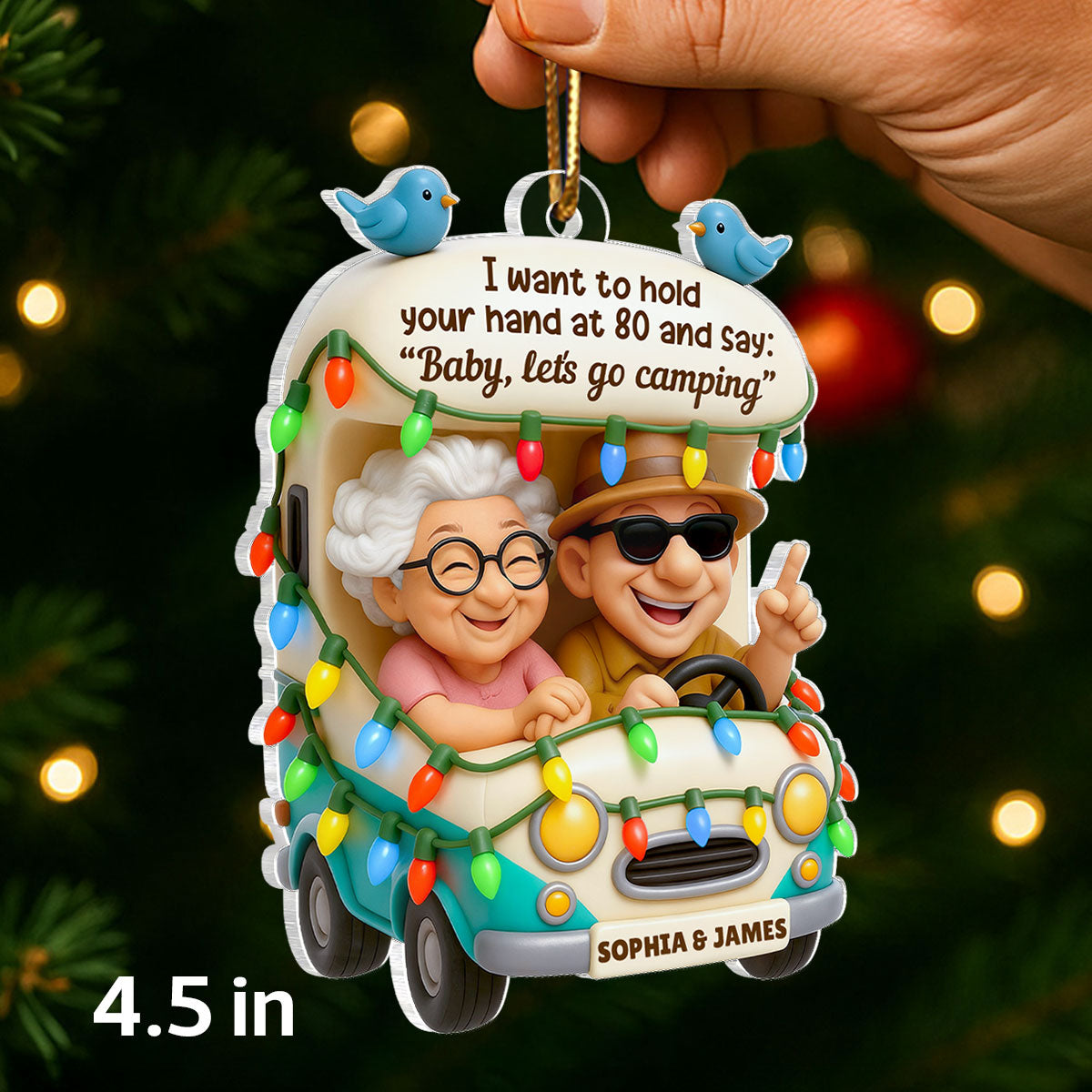 Baby Let's Enjoy Life Together - Personalized Acrylic Ornament - Heartwarming Gift For Him, For Her, For Couple