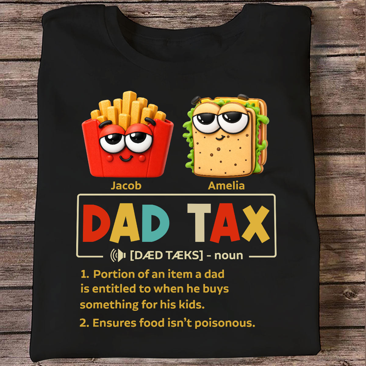 Taste Test Approved By Dad - Personalized Shirt - Heartfelt Gift For Dad, Husband