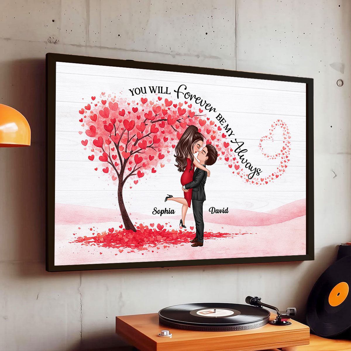 You Will Forever Be My Always - Personalized Poster - Gift for Couple