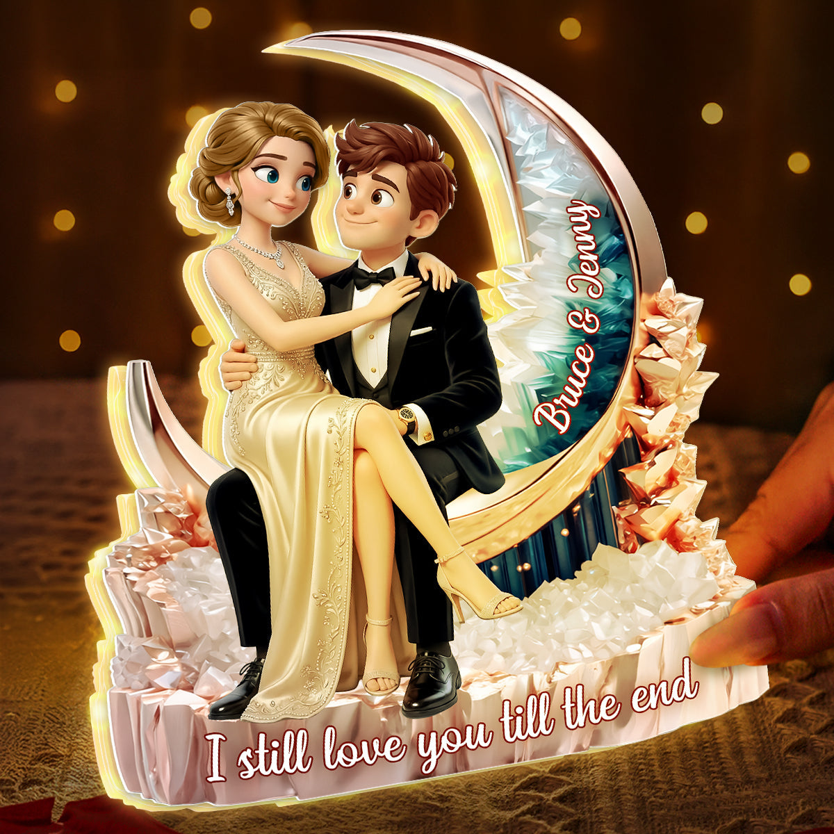 I Still Love You Till The End Romantic Couple - Personalized Light Box - Anniversary, Valentine's Day Gift, Gift For Him, Gift For Her