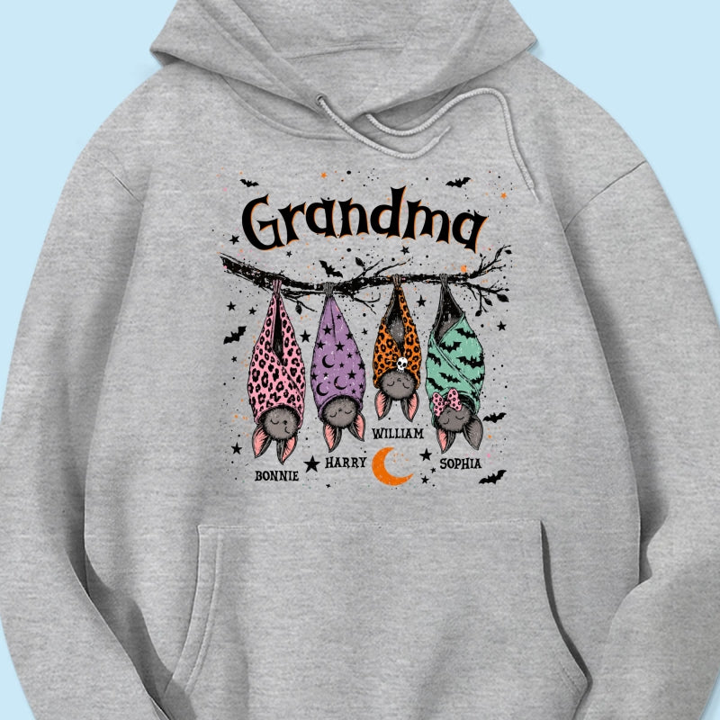 Grandma’s Little Bat Crew – Personalized Shirt – Cute Halloween Gift For Grandma