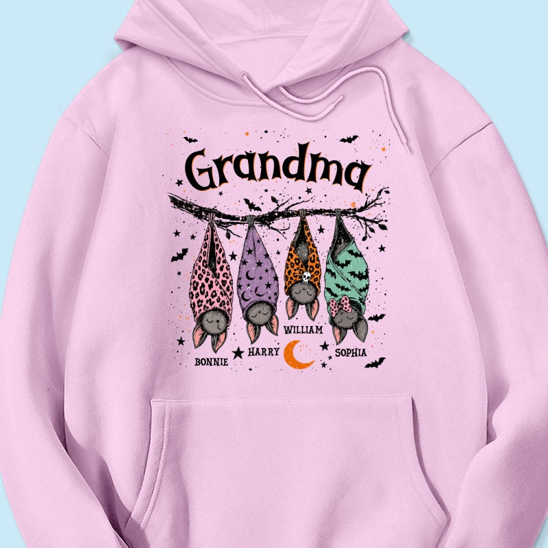 Grandma’s Little Bat Crew – Personalized Shirt – Cute Halloween Gift For Grandma