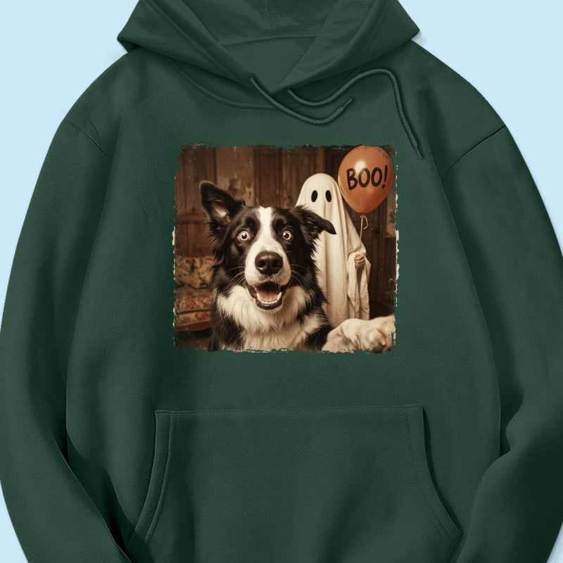 Custom Dog Cat Photo Halloween - Personalized Shirt - Trendy Vintage Spooky Tee for Pet Moms