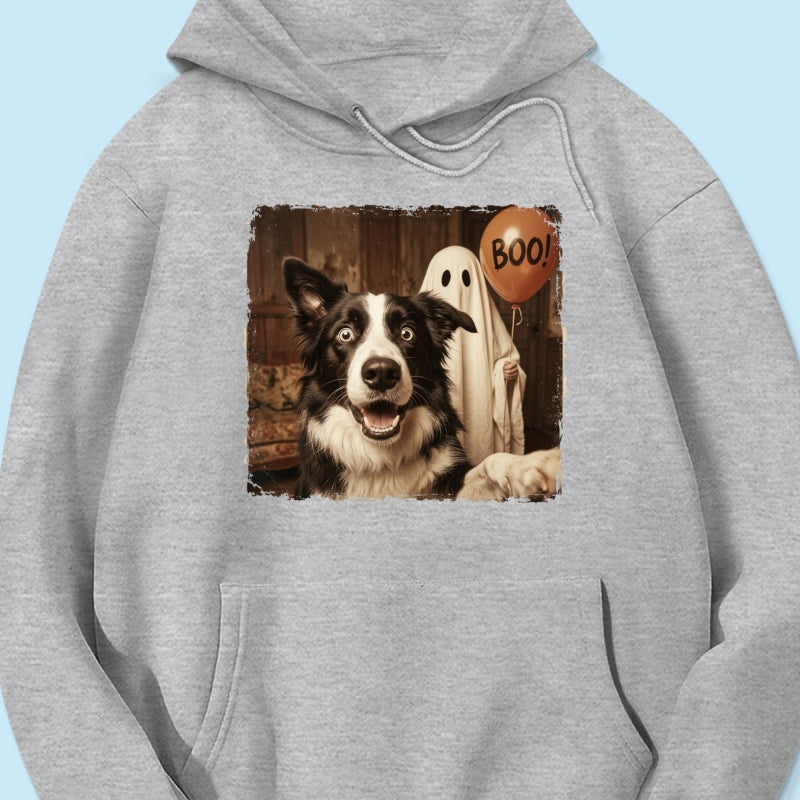 Custom Dog Cat Photo Halloween - Personalized Shirt - Trendy Vintage Spooky Tee for Pet Moms