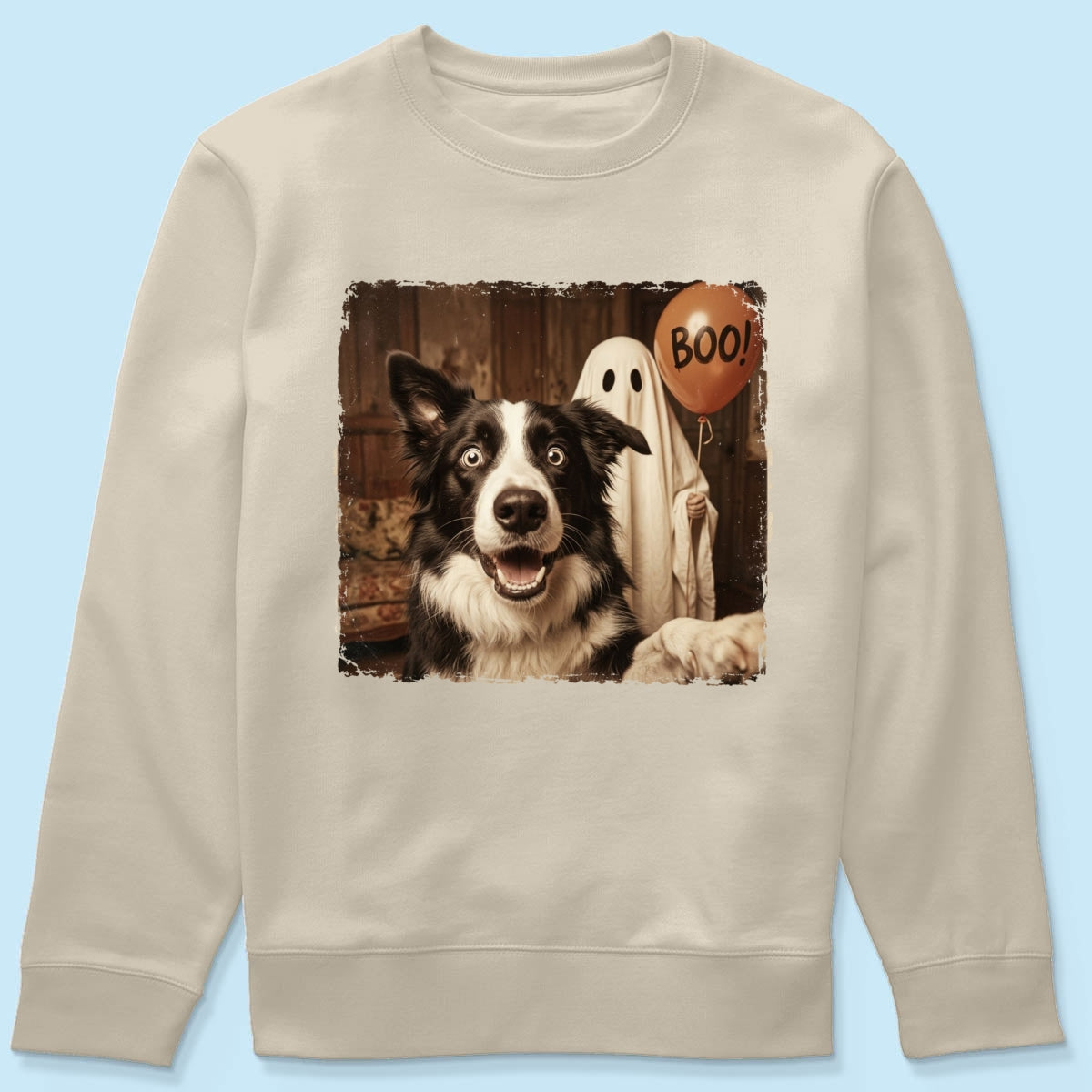 Custom Dog Cat Photo Halloween - Personalized Shirt - Trendy Vintage Spooky Tee for Pet Moms