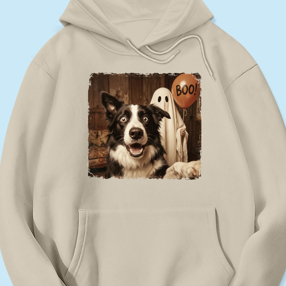 Custom Dog Cat Photo Halloween - Personalized Shirt - Trendy Vintage Spooky Tee for Pet Moms