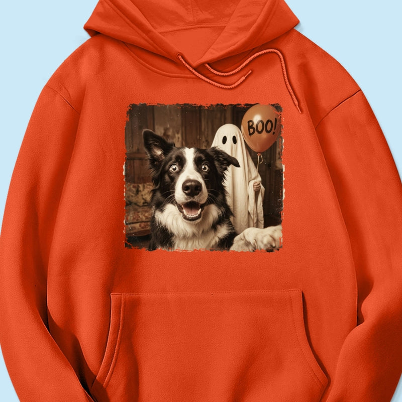 Custom Dog Cat Photo Halloween - Personalized Shirt - Trendy Vintage Spooky Tee for Pet Moms