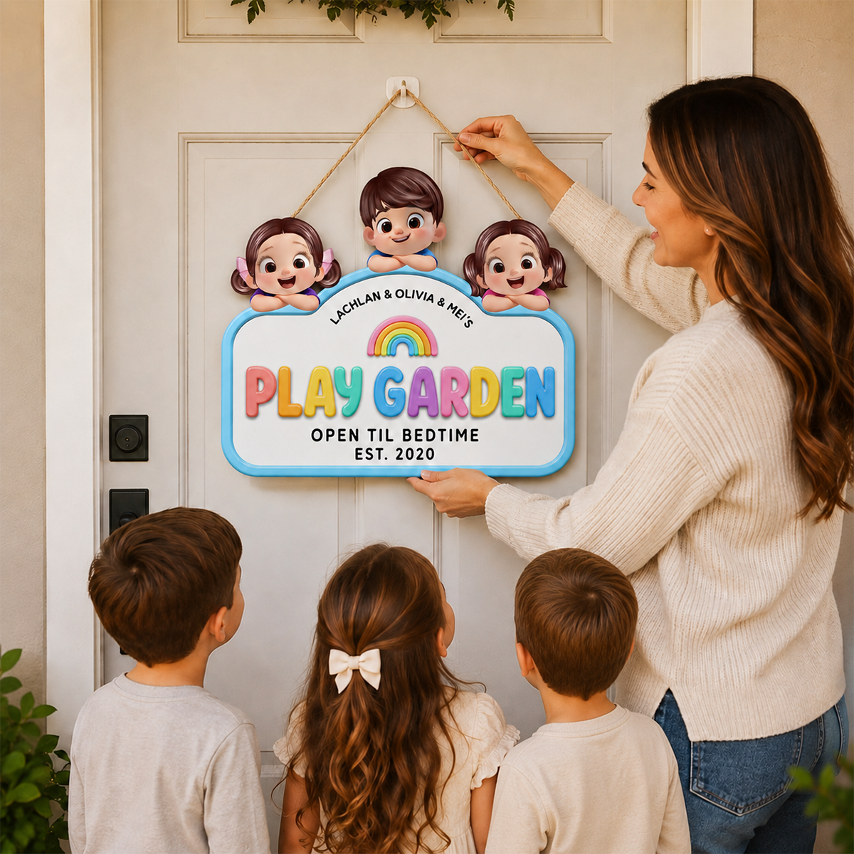Custom Children's Outdoor Playhouse Sign - Personalized Wood Sign - Outdoor Play Summer Decor