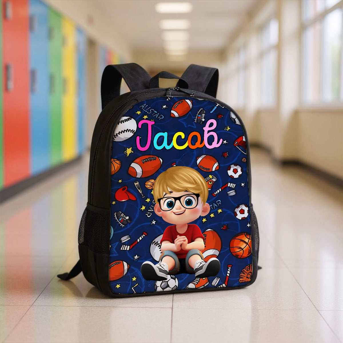 Unicorn, Mermaid, Dinosaur, Space Theme Personalized Backpack for Girls Boys, Back to School Backpack