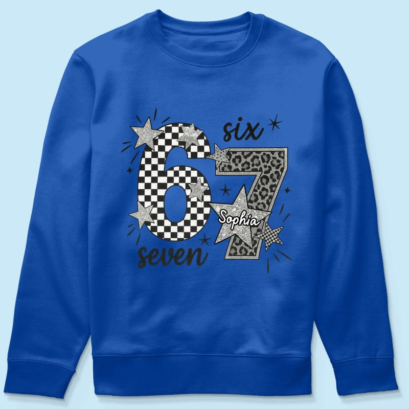 Viral Six Seven 67 Gen Z Funny Teen Slang - Personalized Shirt - Christmas Gift for Daughter, Son, Grandkids