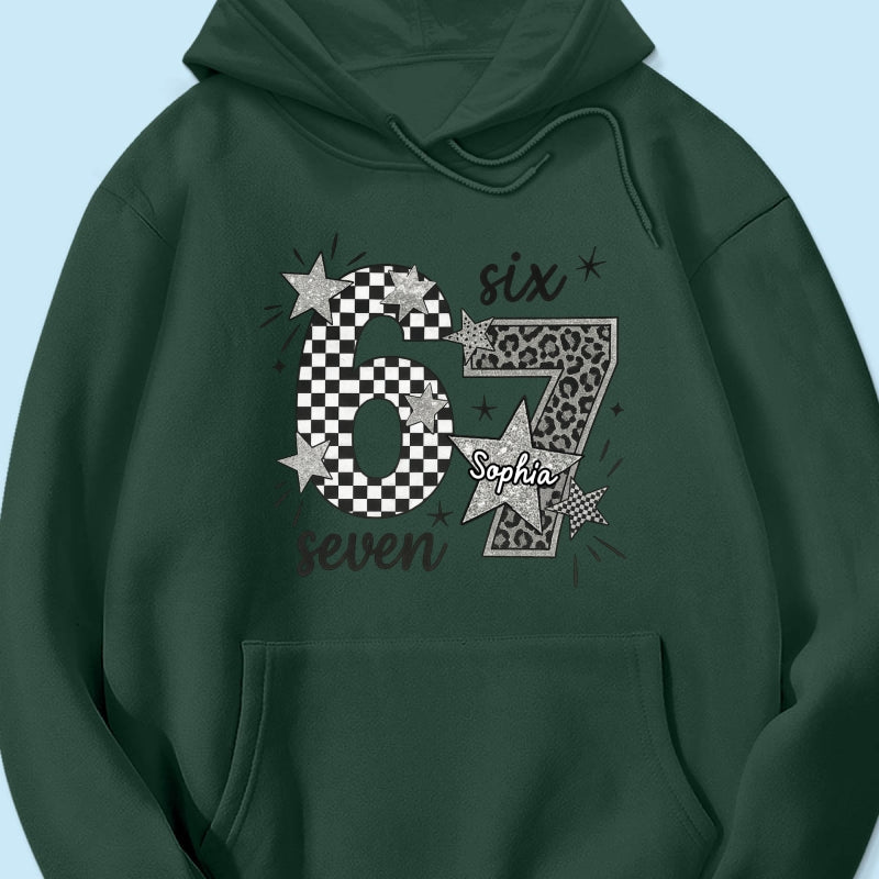 Viral Six Seven 67 Gen Z Funny Teen Slang - Personalized Shirt - Christmas Gift for Daughter, Son, Grandkids