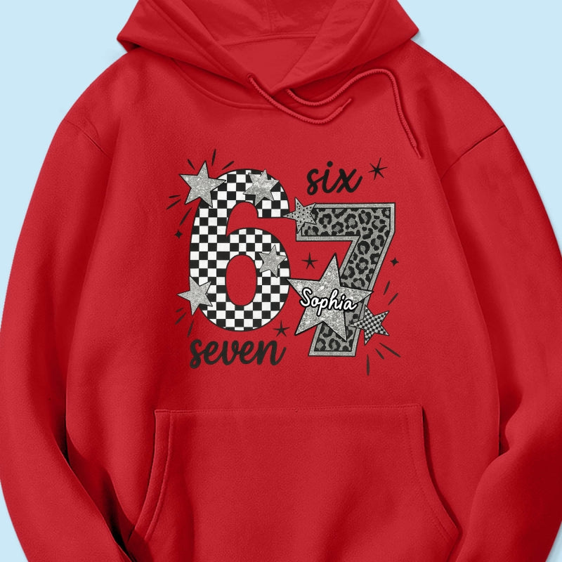 Viral Six Seven 67 Gen Z Funny Teen Slang - Personalized Shirt - Christmas Gift for Daughter, Son, Grandkids