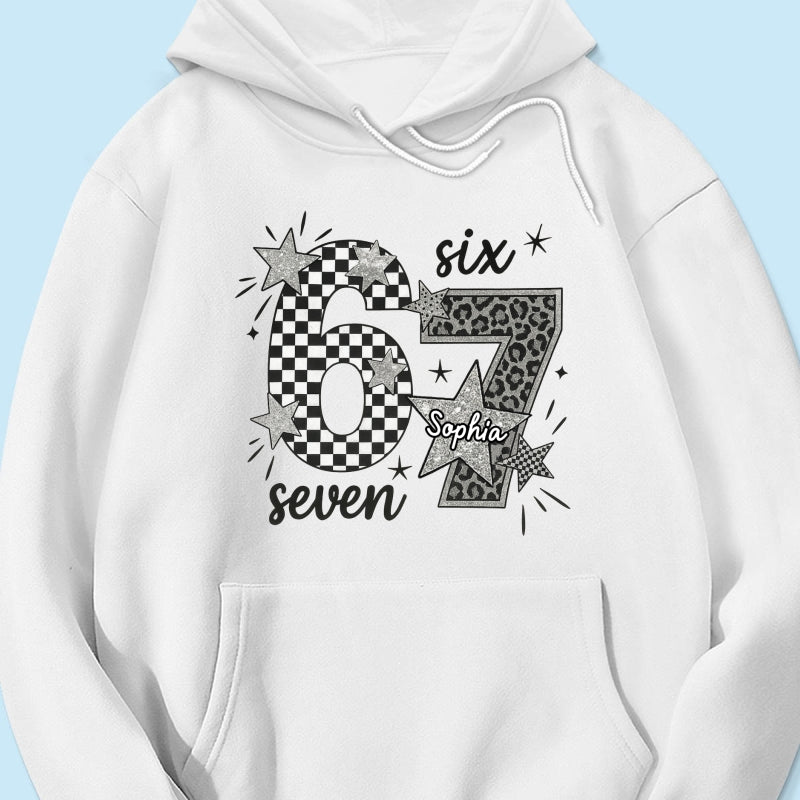 Viral Six Seven 67 Gen Z Funny Teen Slang - Personalized Shirt - Christmas Gift for Daughter, Son, Grandkids