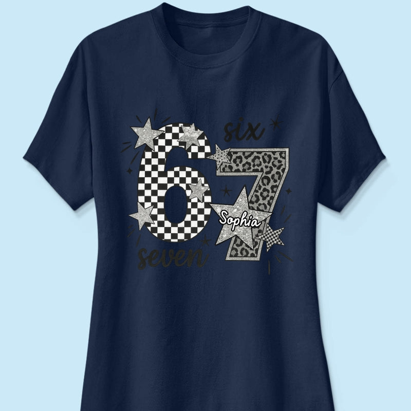 Viral Six Seven 67 Gen Z Funny Teen Slang - Personalized Shirt - Christmas Gift for Daughter, Son, Grandkids