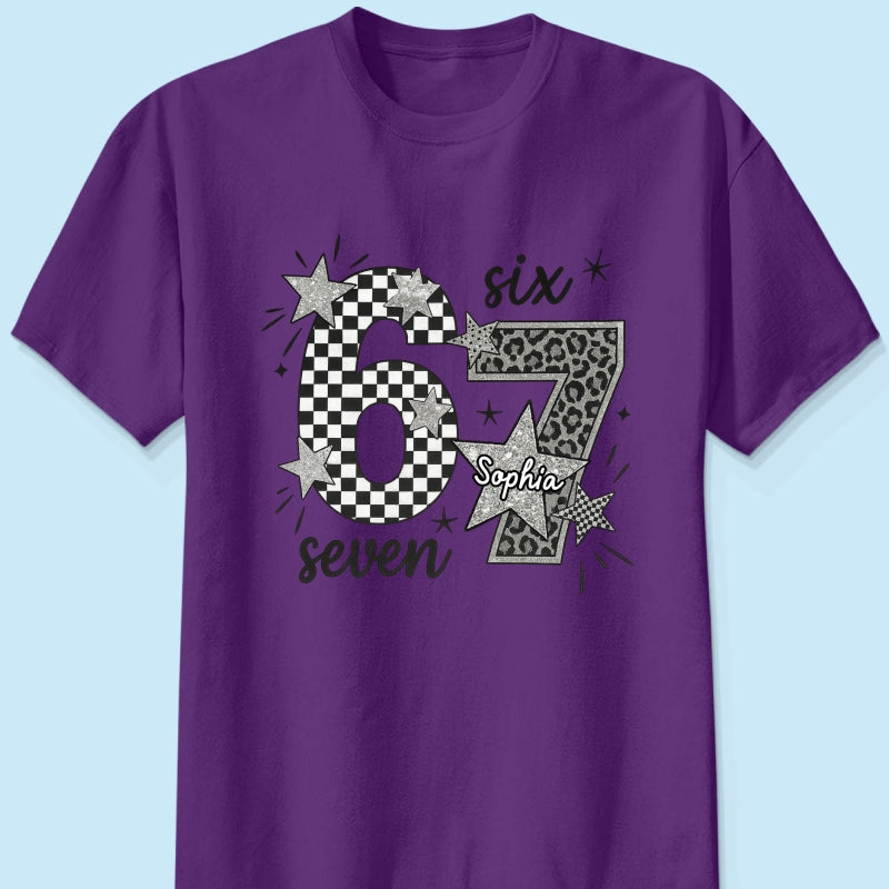 Viral Six Seven 67 Gen Z Funny Teen Slang - Personalized Shirt - Christmas Gift for Daughter, Son, Grandkids