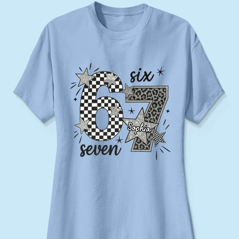 Viral Six Seven 67 Gen Z Funny Teen Slang - Personalized Shirt - Christmas Gift for Daughter, Son, Grandkids